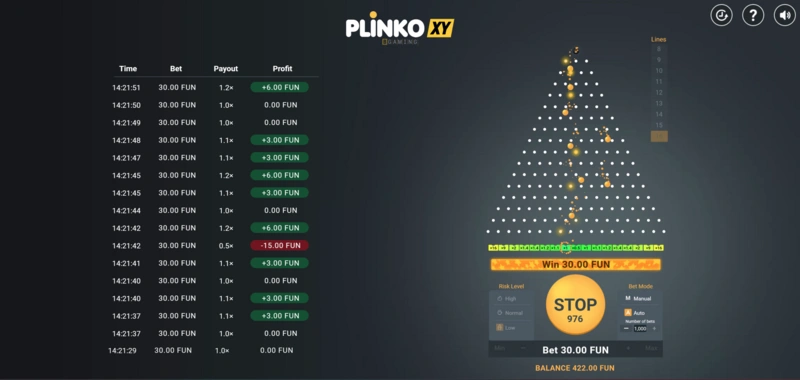 Plinko slot demo